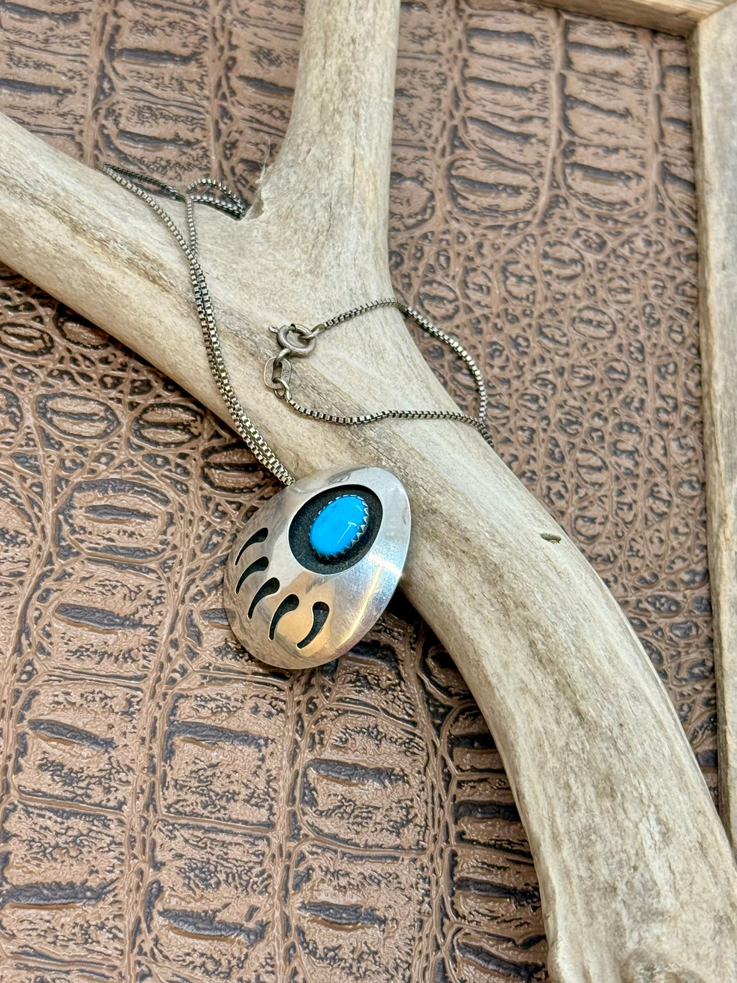 Bear Claw Pendant Brooch Necklace