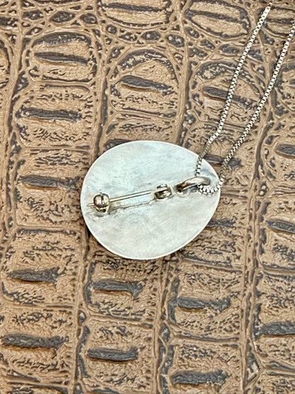 Bear Claw Pendant Brooch Necklace
