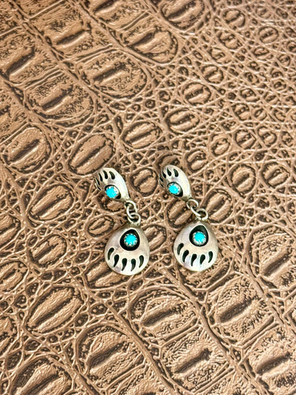Bear Claw Dangle Earrings