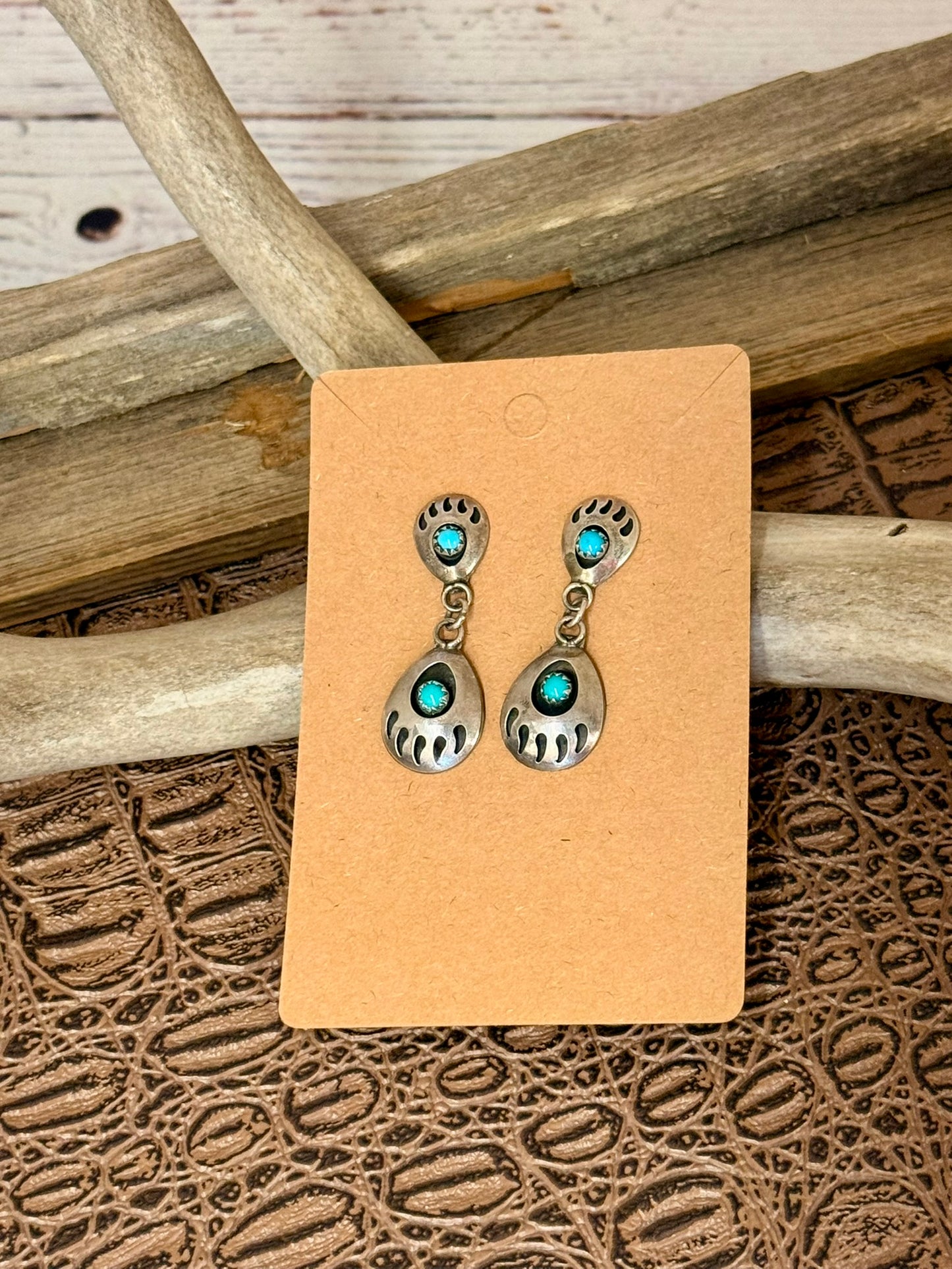 Bear Claw Dangle Earrings