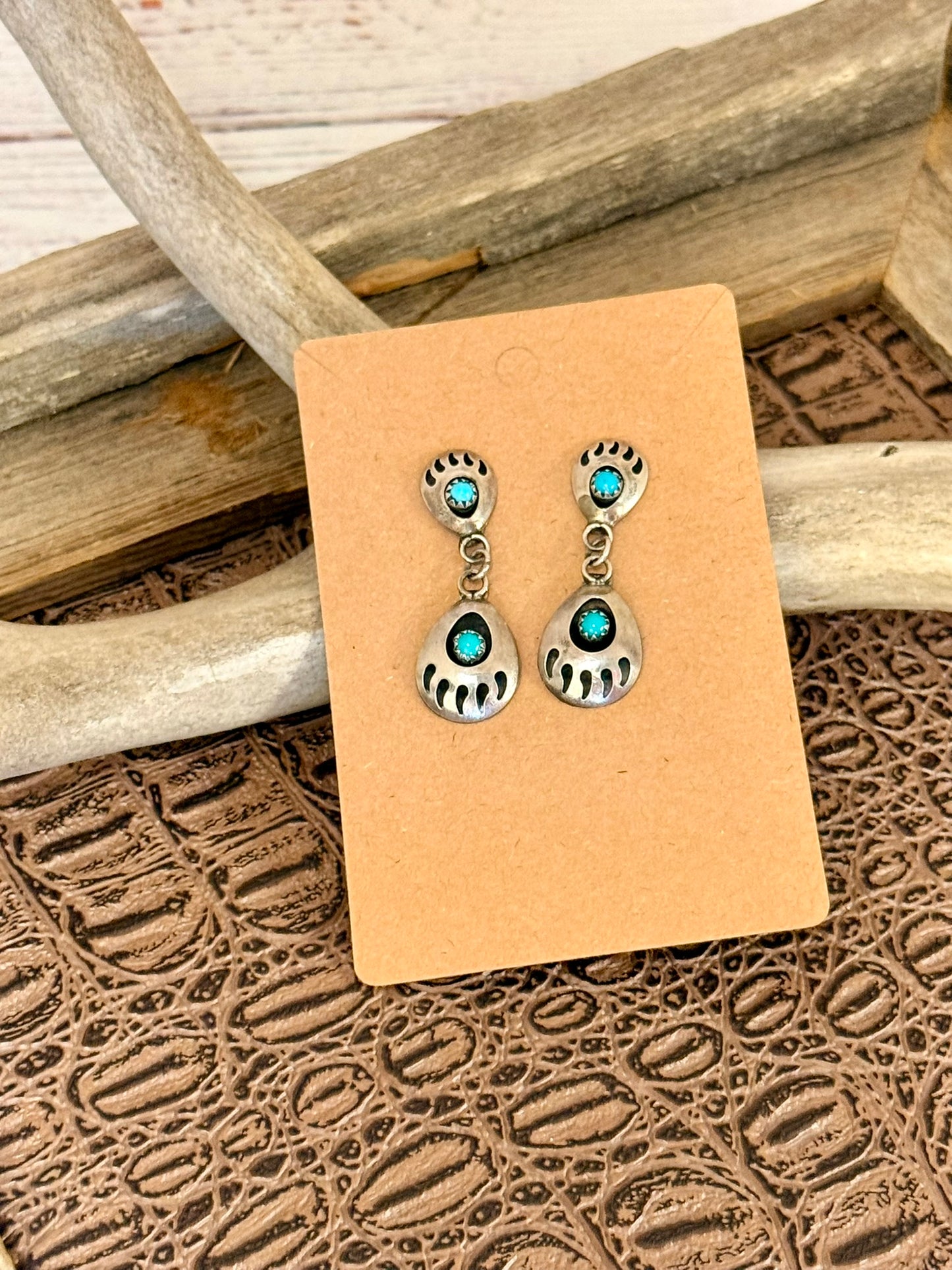 Bear Claw Dangle Earrings