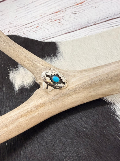 Shadowbox Turquoise Ring Size 6