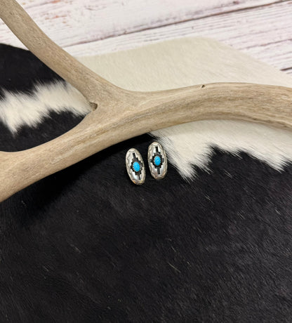 Shadowbox Turquoise Earrings