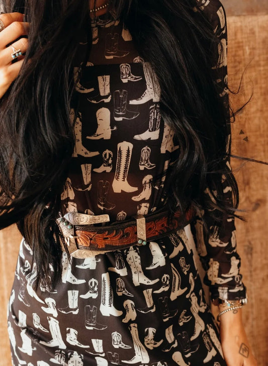 Boot Mesh Dress