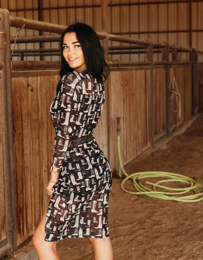 Boot Mesh Dress