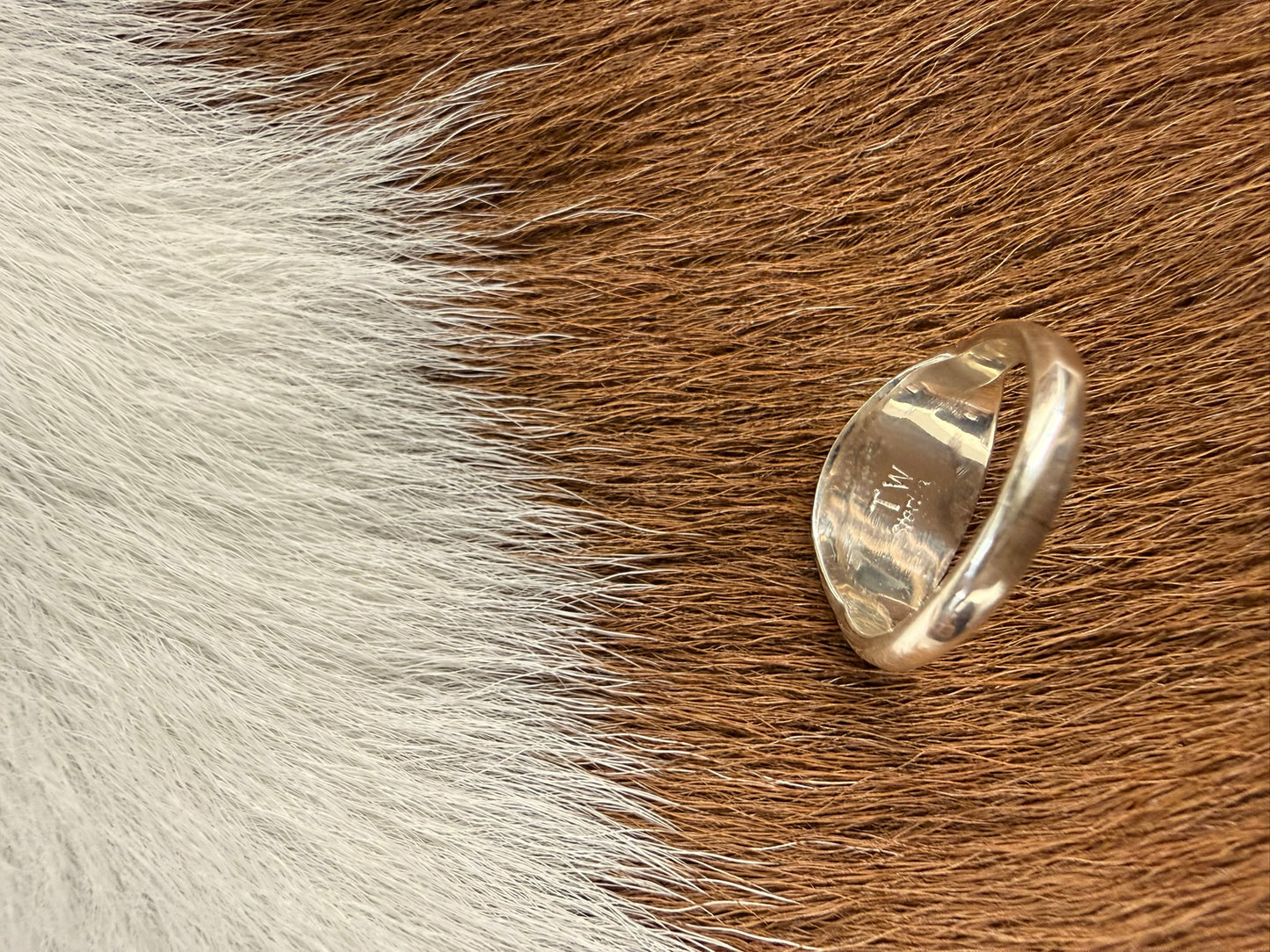 Opal and Lapis Inlay Ring Size 7