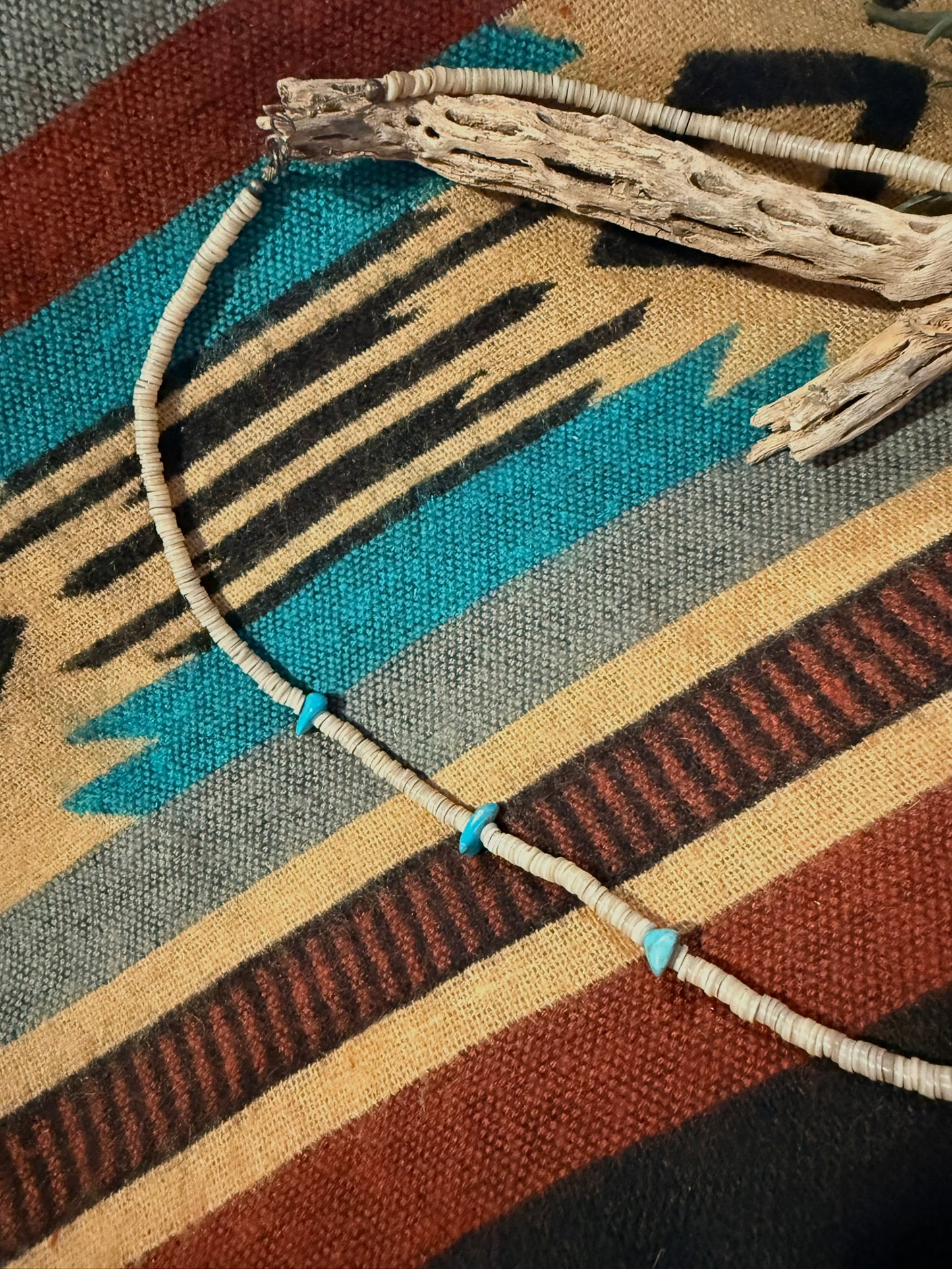 Heishi Turquoise Handstrung Necklace