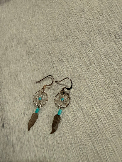 Small Dreamcatcher Dangle Earrings