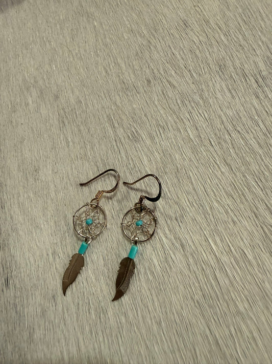 Small Dreamcatcher Dangle Earrings