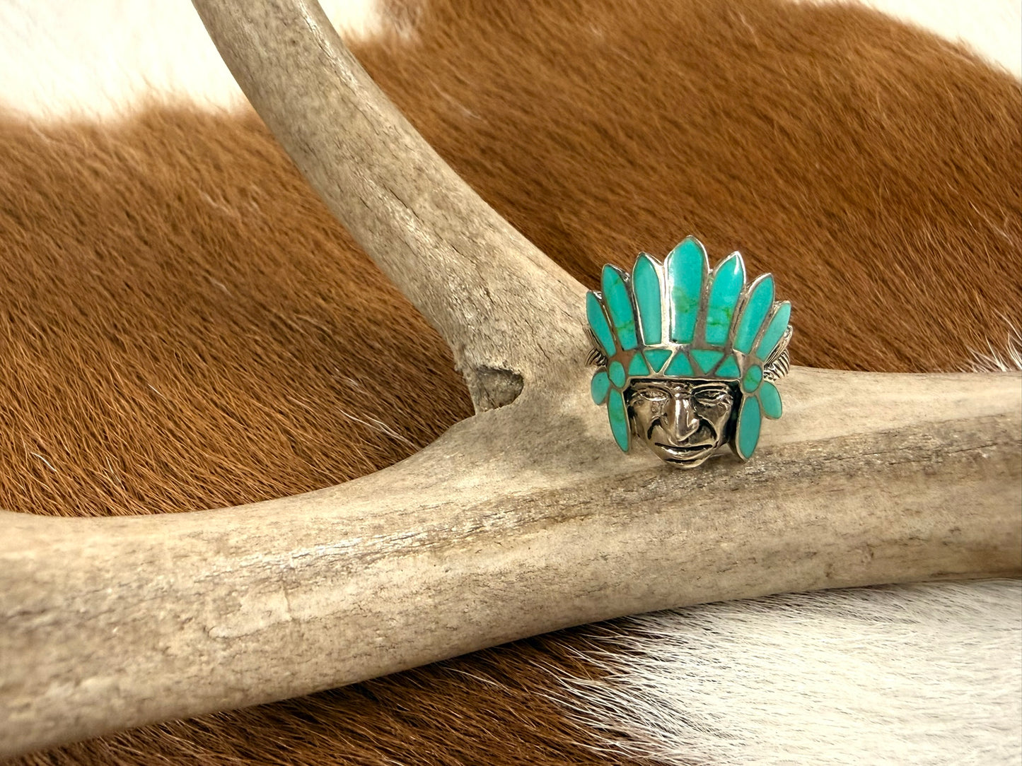 Chief Inlay Ring Size 8