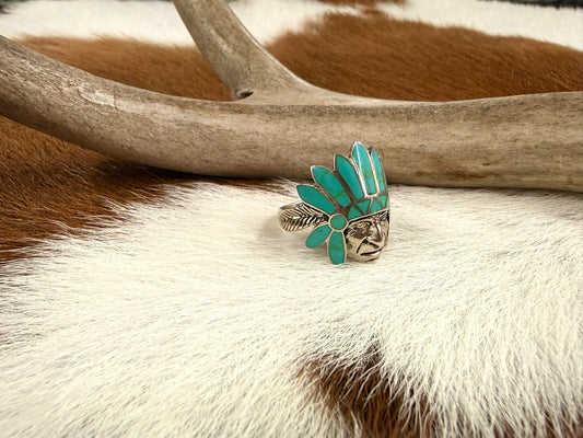Chief Inlay Ring Size 8