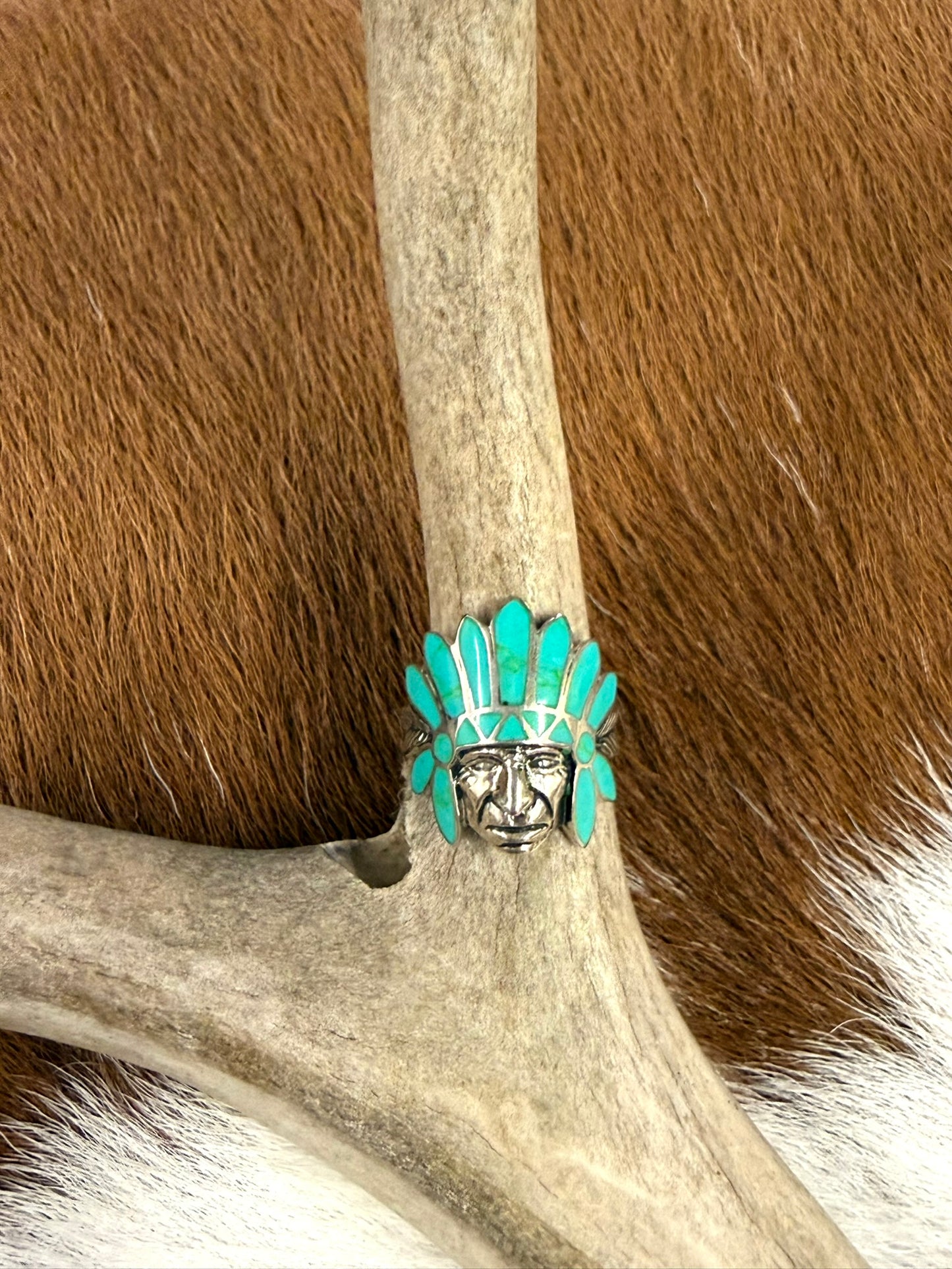 Chief Inlay Ring Size 8