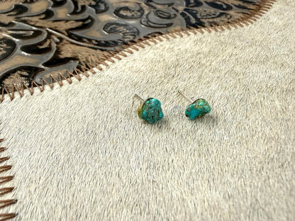 Turquoise Nugget Earrings