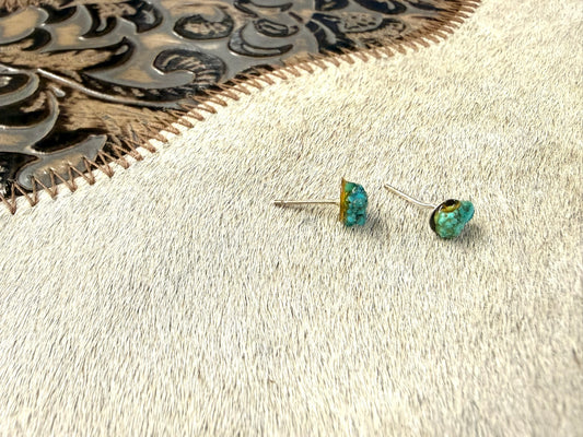 Turquoise Nugget Earrings