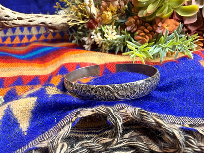 Floral Bangle Cuff
