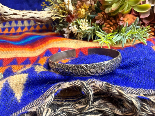 Floral Bangle Cuff