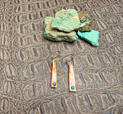 Spiny Oyster Dangle Earrings