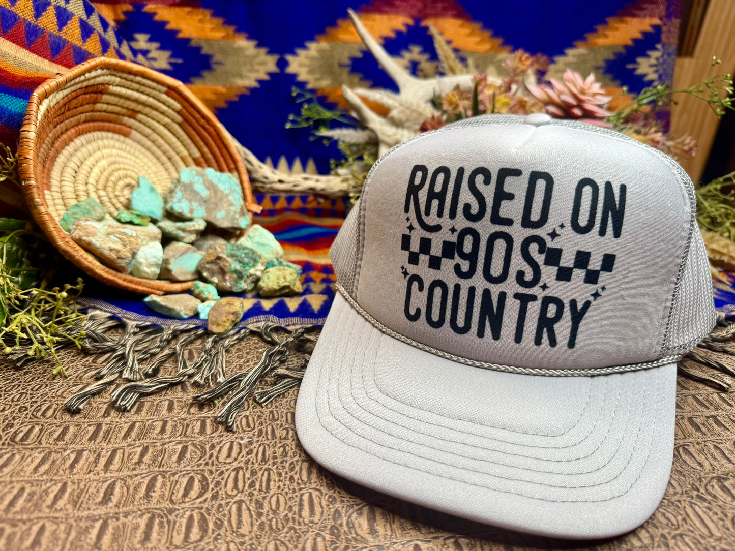 Raised on 90's Country Trucker Hat