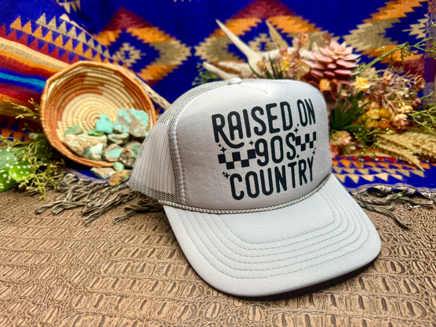 Raised on 90's Country Trucker Hat