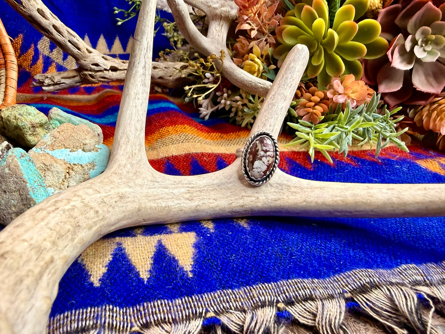 Wild Horse Oval Ring Size Adjustable