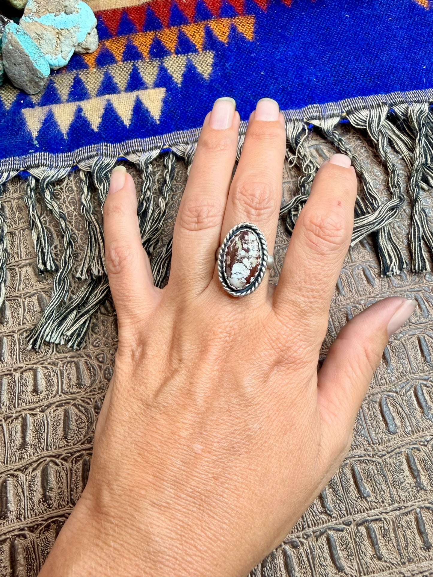 Wild Horse Oval Ring Size Adjustable