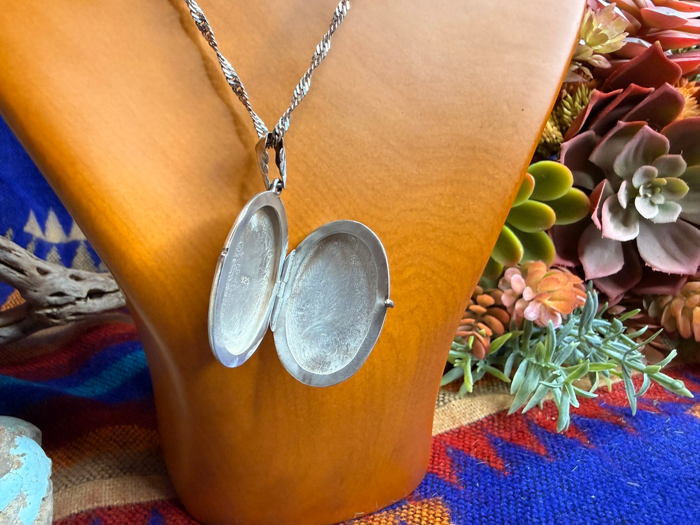 Floral Locket Necklace
