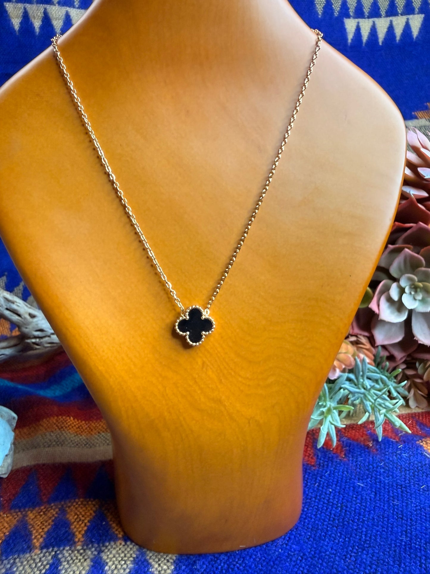 Black Clover Design Fashion Necklace