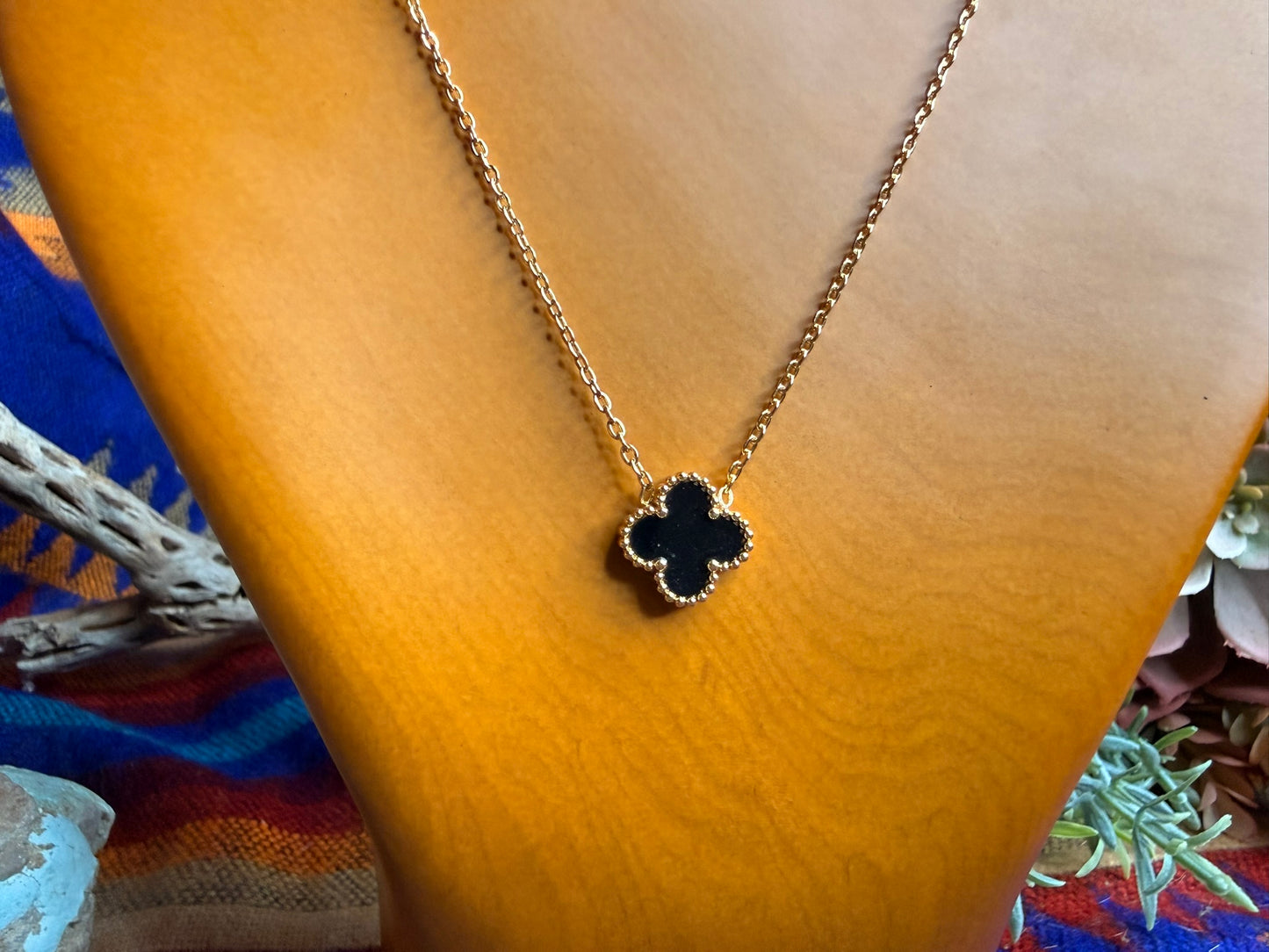 Black Clover Design Fashion Necklace