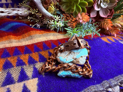 Copper Belt Buckle Bracelet