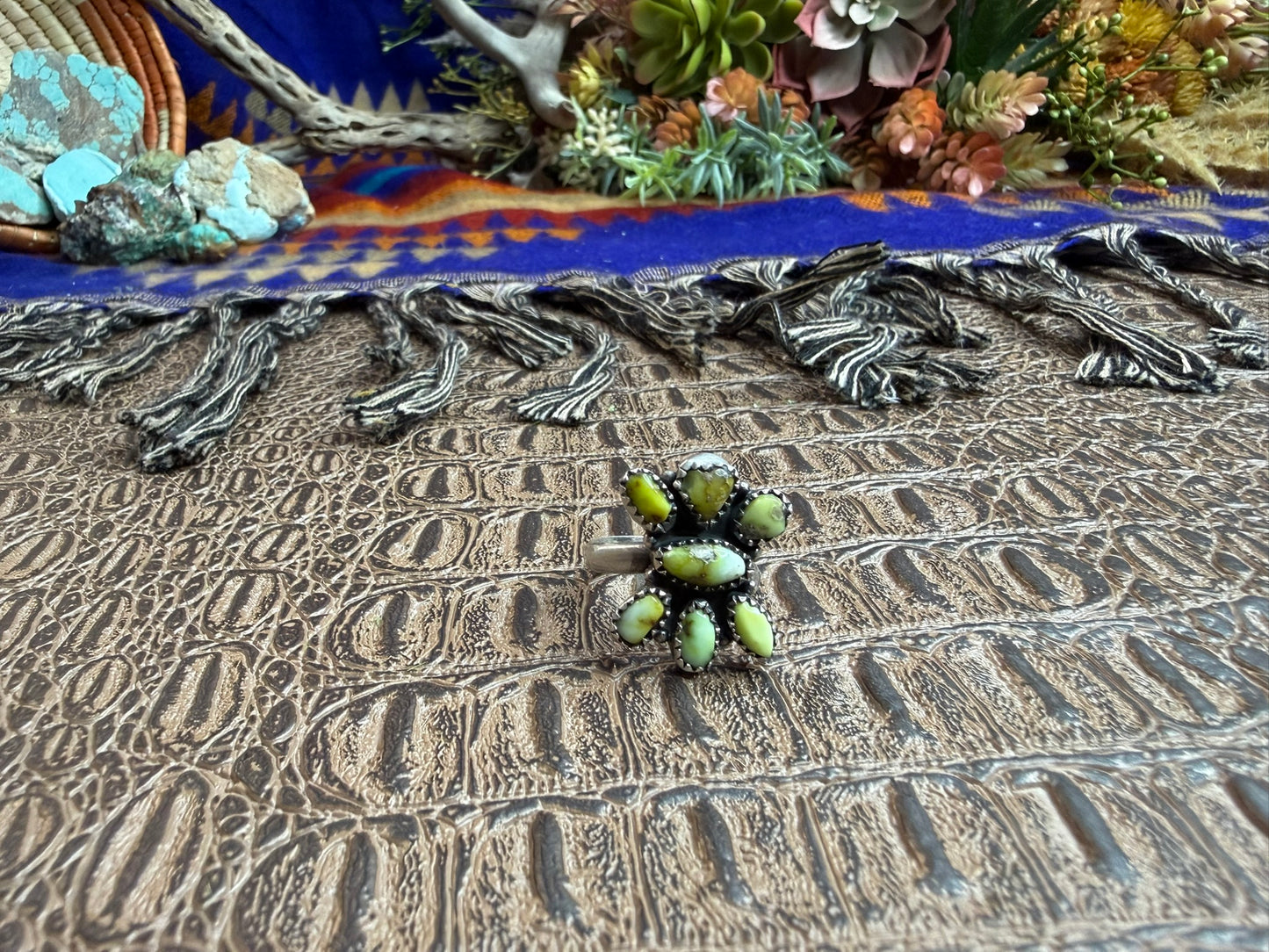 Palamino Turquoise Ring Size Adjustable