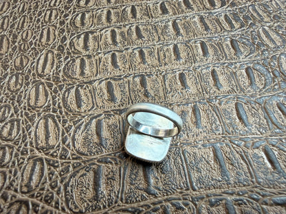Rose Dahila Rectangular Shape Ring Size 5.25