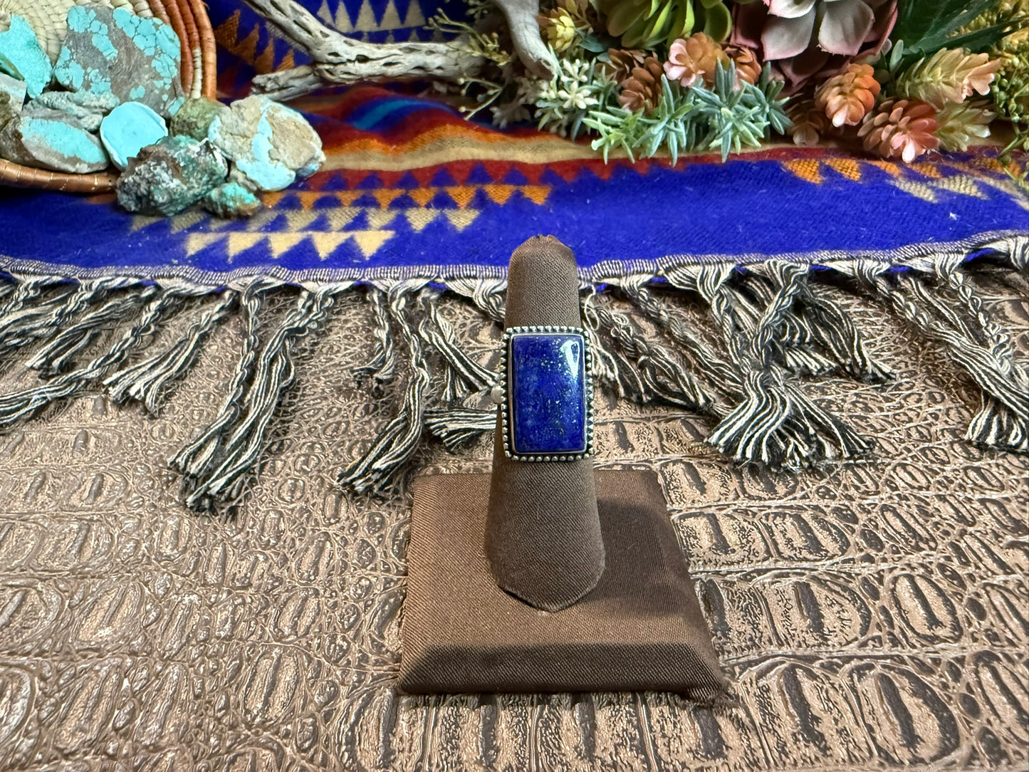 Blue Lapis Ring Size 6