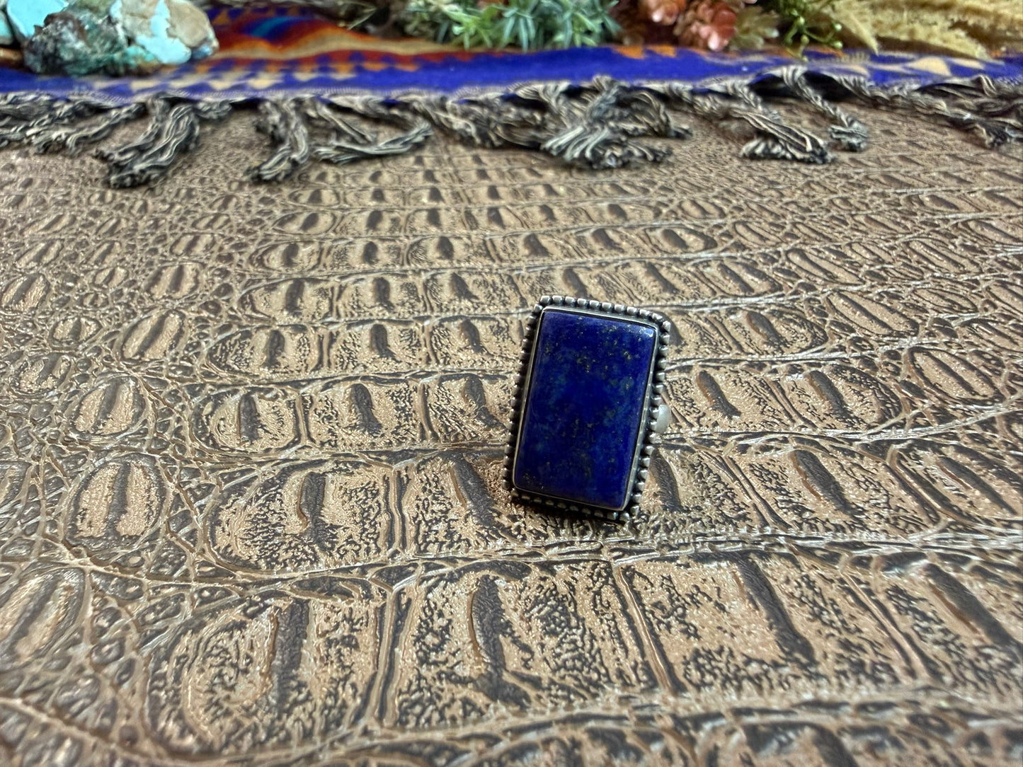 Blue Lapis Ring Size 6