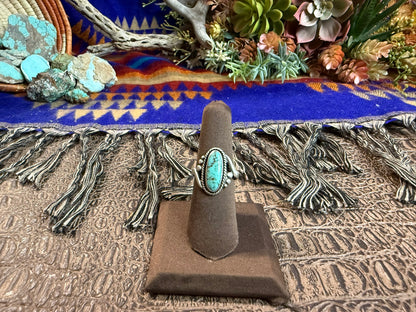 Bell Trading Post Turquoise Ring Size 6.75