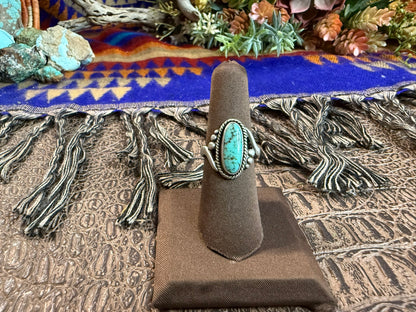 Bell Trading Post Turquoise Ring Size 6.75