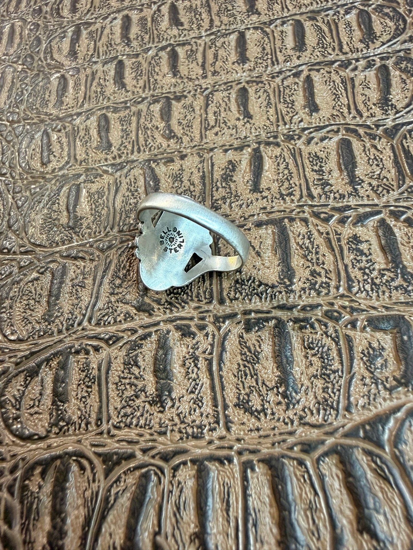 Bell Trading Post Turquoise Ring Size 6.75