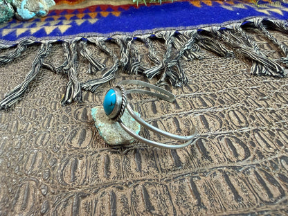 Round Turquoise Cuff Size 5.75