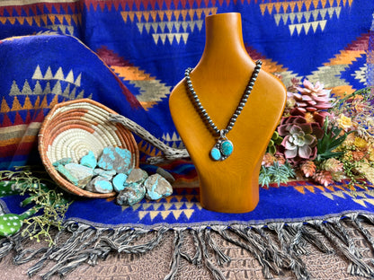 Two Turquoise Stone Pendant