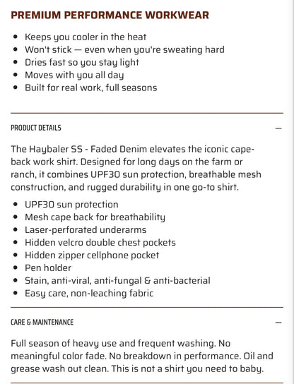 Ag-Gear Haybaler Short Sleeve Shirts