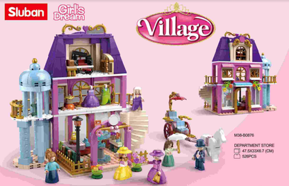 Girl's Dream Village Department Store Building Brick Kit