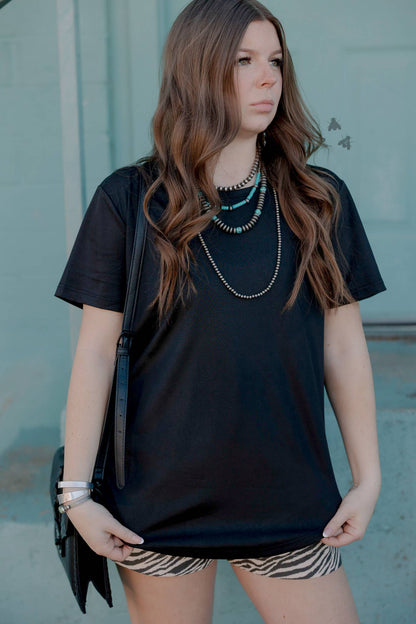Swanky Faux Leather Top