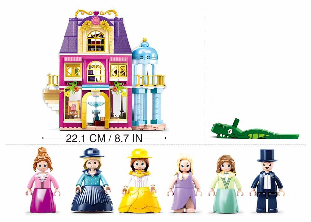 Girl's Dream Village Department Store Building Brick Kit