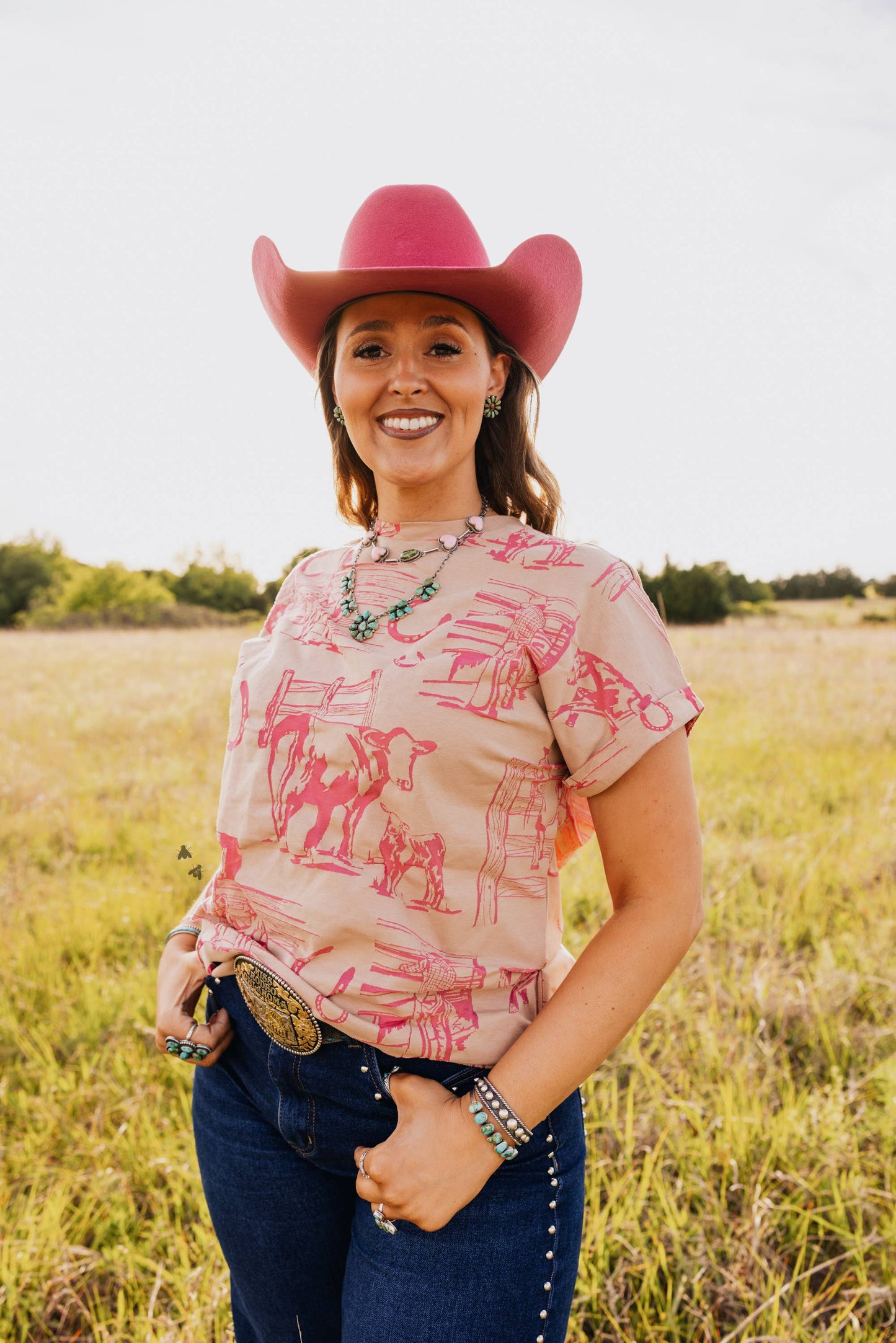 Pink Fancy Fenceline Top