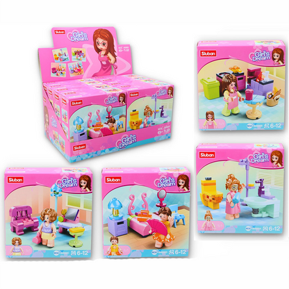 Girl's Dream Apartment Home Building Brick Sets