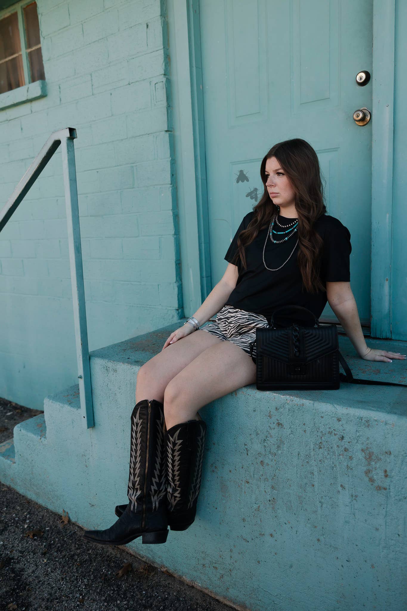 Swanky Faux Leather Top